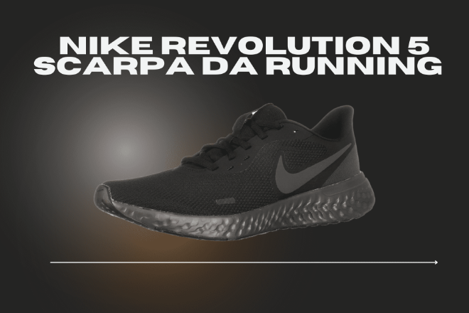 scarpa nera Nike da corsa